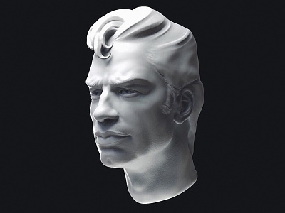 Portrait clay fast portrait sculpt study