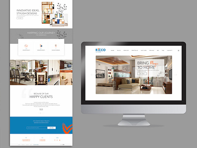 Interior Designer Website branding design illustration minimal ui vector web website