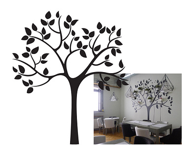 Vector tree for home decor decor design home tree vector