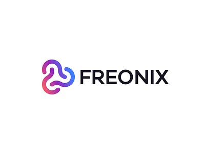 Freonix Logo art branding color design gradient graphic design logo vector