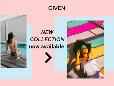 Clothing shop - opening page design shop ui