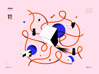 BrandVision2 brand illustration print