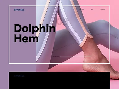 ENSMBL Ecommerce app art branding design type typography ui uidesign ux uxdesign uxui web website website design