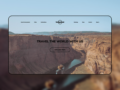 Lonely Planet design travel traveler ui ux web web design webdesign website website concept