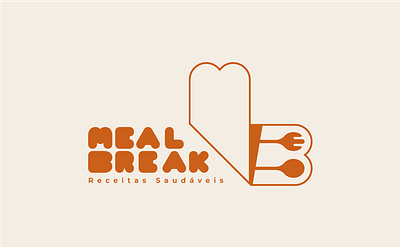 Meal Break b brand branding design food graphic design identidade visual identity branding illustrator logo logo design logodesign logotype m mb typography