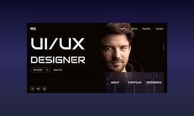 UI/UX Designer Landing Page creative design landingpage ui ui design uiux ux uxdesign