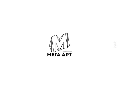 Rejected logo |27| Mega Art brand branding design icon logo mark rejected sign trade typography vector