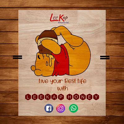LEEKAP MEME branding honey leekap meme organic logo social media ads social media advertising