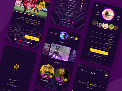 Game UI Design answer app ui branding breakingbad coin design game design gold graphic design illustration leaderboard mobile app mobile ui next purple question ui user profile ux vector