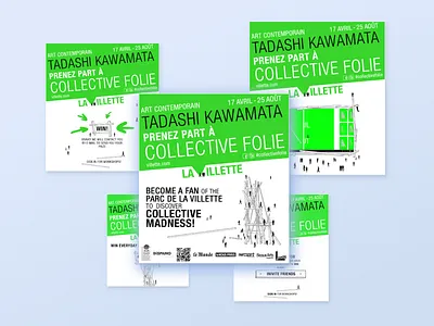 Park La Villette Facebook App art event france promo web web archives