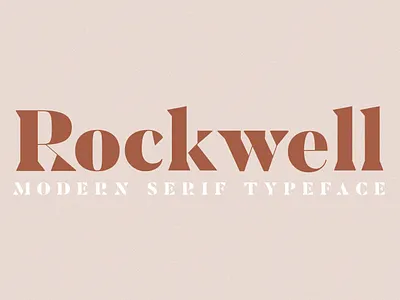 ROCKWELL- Serif Font branding font font design fonts graphic design lettering logo design logo designs logo fonts logodesign logotype logotypedesign logotypes retro font serif font typeface typefaces typography vintage font vintage lettering