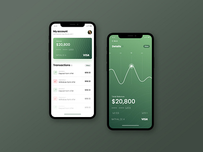 Online banking app concept app banking clean design flat ios mobile money ui uidesign ux