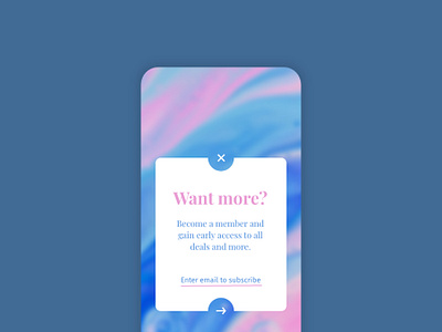 Daily UI 016 dailyui dailyui016 popup ui