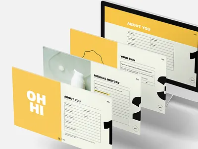 Form design exploration bradnding form uidesign uiux ux web yellow