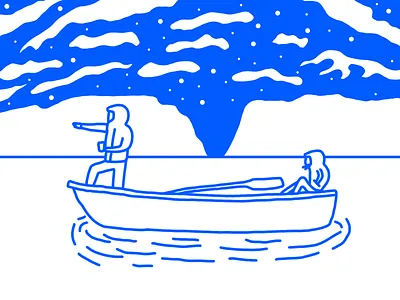 Aurora animation aurora boat cold design girl guy illustration illustrator north