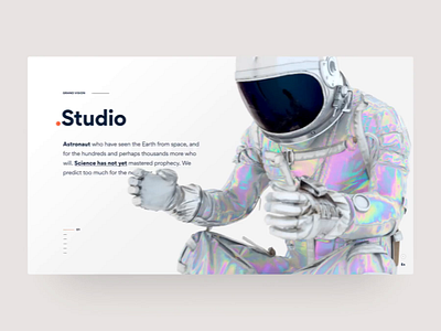 Astronaut - Landingpage animation astronaut c4d clean concept design landingpage octane space transition ui ux web website