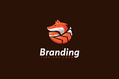 Modern Fox Tire Logo Template abstract aggressive angry animal cartoon children colorful concept creative danger fire fox illustration logoinspiration mascot modern unique wild wolf zoo