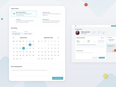 Leave Management System hackathon product product design ui ux