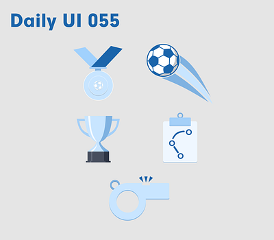 Daily UI 055 - Icons daily 100 challenge daily ui dailyui football icons iconset ui uidesign uiux ux