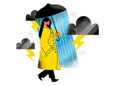 Storming adobe illustrator character design holt510 illustration illustrator oakland rain san francisco sf bay area texture