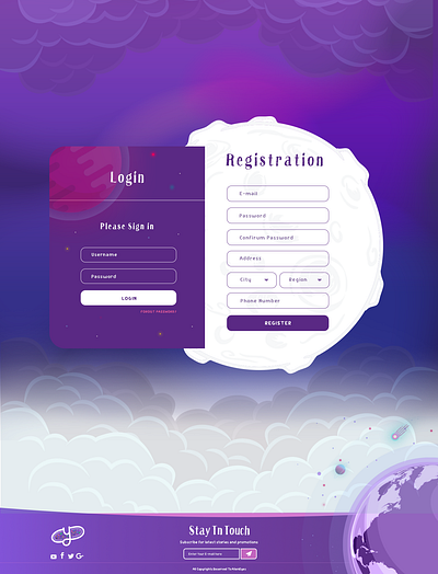 Register design illustration minimal minimal design ui ui ux uiux vector webdesign website