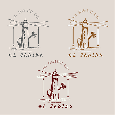 EL JADIDA logdesign logo logo design vintage vintage design vintage logo