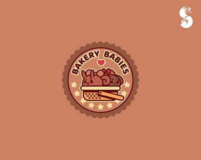 Bakery Babies Logo adorable babies bakery basket branding cute dog identity design idetity logo vector