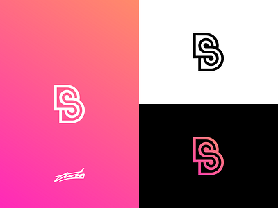 BS Monogram Logo Concept brand branding design icon illustration illustrator lettering logo monogram typography vector