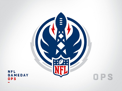 NFL Internal Team Sigil - Gameday Ops brand brand identity branding crest department football league logo logo mark logotype nfl sigil sports branding sports logo sports logos team