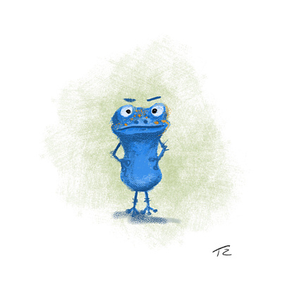 This is my happy face... cartoon drawing face frog happy happyface illustration procreate sketch treefrog