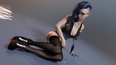 2019-12-8_Prosthesis 3D Rendering 3d art 3d artist 3d render 3d rendering cg colemckay cyberpunk daz dazstudio desktop iray irayrender realistic 3d renderhub renders wallpaper