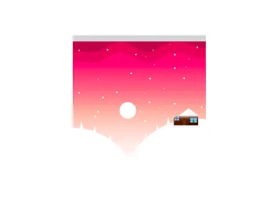 Snow Sunrise design hills mountains vector