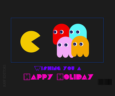 Practice Holiday adobe adobe illustrator design holiday cards holidays illustrator pacman raw editors vector weekly challenge weekly warm up weeklywarmup
