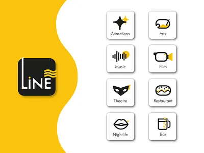 Icon design The Line App app icon icon design ui ui design