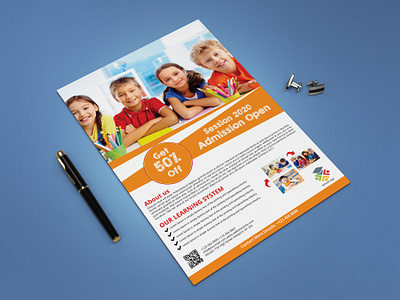 School Admission Flyer admission brand branding card corporate corporate design design flyer flyer design flyer template graphic design new shot school admission school admission flyer school admission flyer school flyer