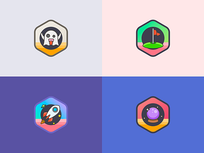 Achievement Badges achievements badges games pins points