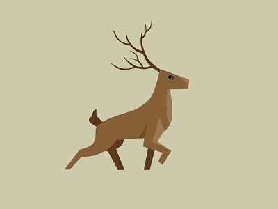 deer @daily ui deer deer logo illustration original yoga