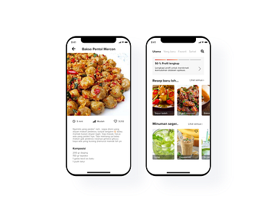 Detail Product & Homescreen App app ios ui ux