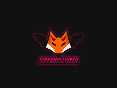 SirenHellVixen branding clean cleanlogo design esport esportlogo flat fox gaming gaminglogo icon logo logodesign simple streamer vector