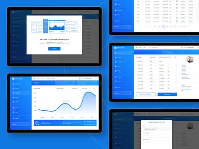 Coupler Business Web app (beta) analitycs business dashboard dashboard ui desktop figma management app management system ui ui design ux ux design web app