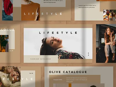 OLIVE Powerpoint Template deck fashion google slide keynote pitch powerpoint ppt pptx presentation presentation layout simple slide template