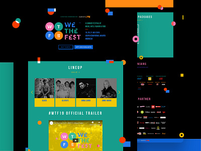 We The Fest 2019 event music ui ux we the fest web