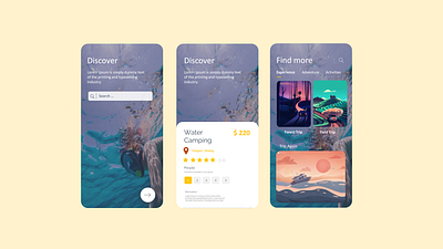 Simple Mobile UI/UX Design design mobile app mobile ui mockup ui ux uidesign
