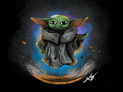 Baby Yoda baby yoda disney disney plus draw drawing illustration mandalorian master yoda sketch star wars yoda