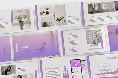 Conficiens - Design Interior Powerpoint Template business presentation clean finance investor lookbook minimal pitchdeck powerpoint template presentation simple