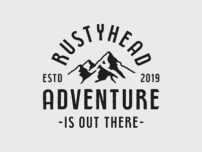 Rustyhead Font adventure badge badge logo font grunge grunge font montains rusty rusty font texture typeface