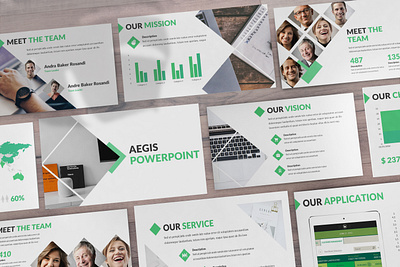 Aegis - Consultant Powerpoint Template business presentation clean finance investor lookbook minimal pitchdeck powerpoint template presentation slides
