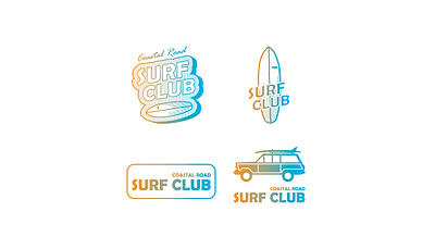 Coastal Road Surf Club badge club logo patch surf