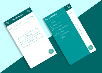 Med Reminder app design design med management medicine app mobile app design mobile ui notifications photoshop reminder typography ui ui dashboard