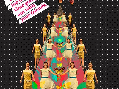 What Not to Say to your Grown Child Collage Illustrations collage collageillustration design okboomer vintage vintageillustration